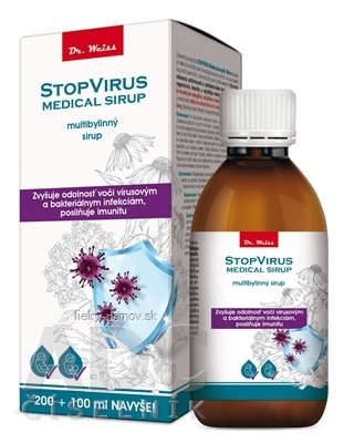 STOPVIRUS Medical sirup Dr. Weiss multibylinný sirup (200 ml + 100 ml navyše) 1x300 ml