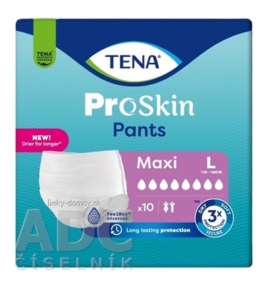 TENA Pants Maxi L naťahovacie inkontinenčné nohavičky (inov.2024) 1x10 ks