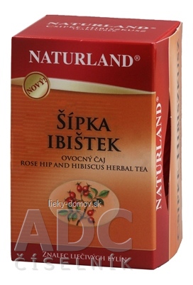 NATURLAND ŠÍPKA IBIŠTEK ovocný čaj, nálevové vrecúška 20x3 g (60 g)