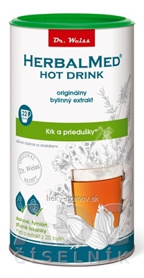 HERBALMED HOT DRINK (skorocel, tymian, pľúcnik) kašeľ a priedušky / krk a priedušky 1x180 g