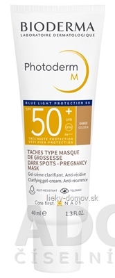 BIODERMA Photoderm M SPF 50+ gél - krém, tmavý (inov.2022) 1x40 ml