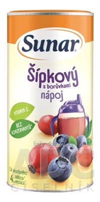 Sunar Rozpustný nápoj Šípkový s čučoriedkami v prášku (od ukonč. 4. mesiaca)(inov.2023) 1x200 g