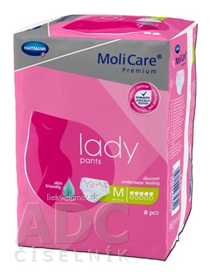 MoliCare Premium lady pants 5 kvapiek M inkontinenčné naťahovacie nohavičky 1x8 ks