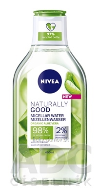 NIVEA Micelárna voda NATURALLY GOOD s aloe vera 1x400 ml