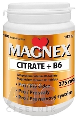 Vitabalans MAGNEX CITRATE + B6 tbl 1x100 ks