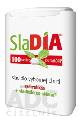 SlaDIA sladidlo tbl (Sukralóza + sladidlo zo Stevie) 1x100 ks