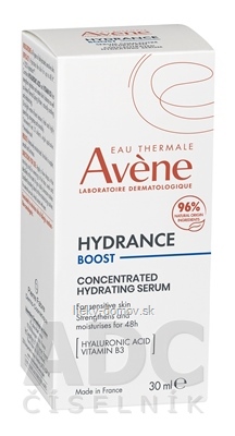 AVENE HYDRANCE BOOST koncentrované hydratačné sérum 1x30 ml