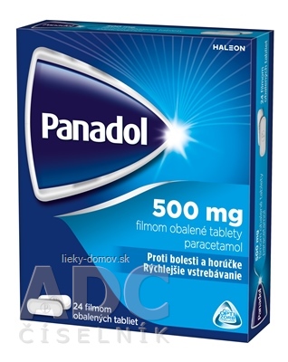 Panadol 500 mg tbl flm (blis.PVC/Al/PET-nepriehľad.) 1x24 ks