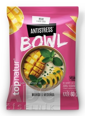 topnatur BOWL KAŠA Antistress mango a medovka, bezlepková instantná zmes 1x60 g