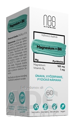 nesVITAMINS Magnesium 165 mg + B6 1 mg cps 1x60 ks