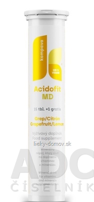 kompava ACIDOFIT MD GREP+CITRÓN tbl eff (15+1 grátis) 1x16 ks