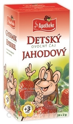 APOTHEKE DETSKÝ OVOCNÝ ČAJ JAHODOVÝ (vhodné pre deti od 3 rokov) 20x2 g (40 g)