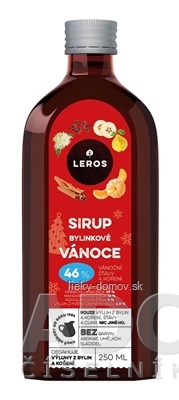 LEROS Sirup Bylinkové Vianoce 1x250 ml