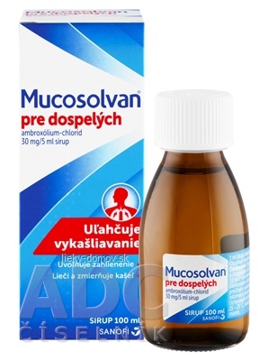 Mucosolvan pre dospelých sir 30 mg/5 ml (fľ.skl.) 1x100 ml