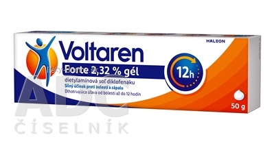 Voltaren Forte 2,32 % gél gel (tuba LDPE/Al/LLDPE/HDPE/Antiblock Masterbatch so závit.uzáver.) 1x50 g