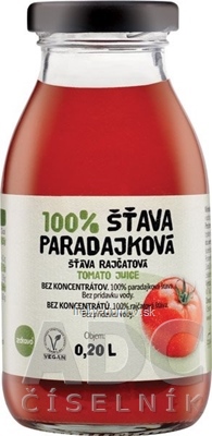 zdravo 100% ŠŤAVA PARADAJKOVÁ 1x200 ml