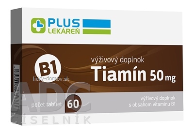 PLUS LEKÁREŇ Tiamín 50 mg (vitamín B1) tbl 1x60 ks