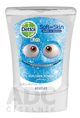 Dettol Kids Dobrodruh (Aloe Vera) náplň do bezdotykového dávkovača mydla 1x250 ml