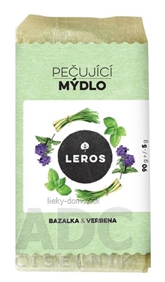 LEROS OŠETRUJÚCE MYDLO BAZALKA & VERBENA tuhé mydlo 1x90 g