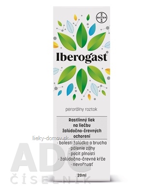 Iberogast sol por (fľ.skl.hnedá) 1x20 ml