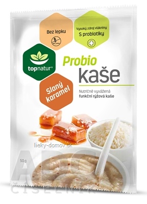 topnatur Probio KAŠA Slaný karamel instantná ryžová kaša 1x50 g