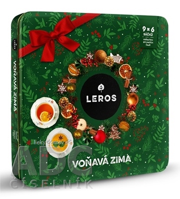 LEROS VOŇAVÁ ZIMA 4 9 druhov čajov po 6 nálevových vrecúšok (inov. 2024) (96,6 g), 1x1 set