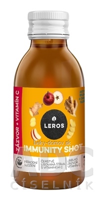 Leros Immunity SHOT ZÁZVOR+VITAMÍN C šťava 1x150 ml