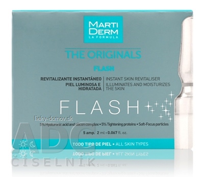 MartiDerm THE ORIGINALS FLASH ampulky, pre všetky typy pleti 5x2 ml