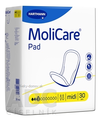 MoliCare Pad 3 kvapky (midi) inkontinenčné vložky 1x30 ks