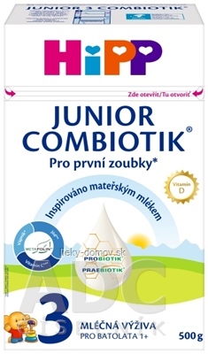 HiPP 3 JUNIOR COMBIOTIK (inov.2024) mliečna výživa pre batoľatá (od 1 roka) 1x500 g