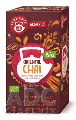 TEEKANNE ORGANICS BIO ORIENTAL CHAI bylinný čaj s korením 20x1,8 g (36 g)