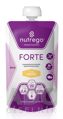 Nutrego FORTE s príchuťou vanilka 12x200 ml