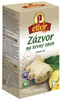 AGROKARPATY ZÁZVOR na krvný obeh bylinný čaj, balené vrecúška, 20x1,5 g (30 g)