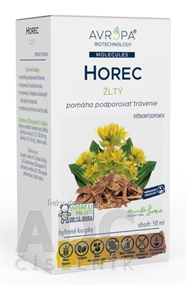 AVROPA HOREC žltý bylinné kvapky 1x50 ml