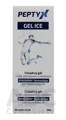 PEPTYX GEL ICE chladivý gél s CBD, allantoínom a mentolom 1x100 g