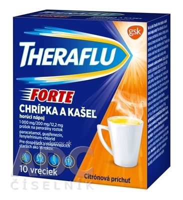 THERAFLU FORTE plo por 1000 mg/200 mg/12,2 mg (vre.papier/LDPE/Al/ionomér) 1x10 ks