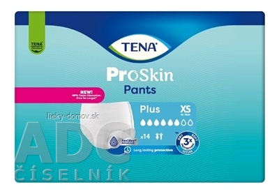 TENA Pants Plus XS naťahovacie inkontinenčné nohavičky (inov.2024) 1x14 ks