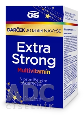 GS Extra Strong Multivitamín Darček tbl (inov.2024) 100+30 navyše (130 ks)