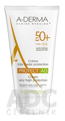 A-DERMA PROTECT AD CRÈME SPF50+ krém (koža so sklonom k atopii) 1x150 ml