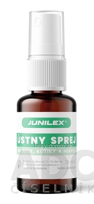 JUNILEX Ústny sprej na afty, kútiky a herpes 1x25 ml