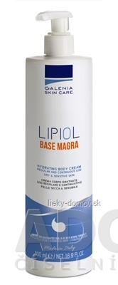 GALENIA LIPIOL BASE MAGRA hydratačný telový krém 1x500 ml