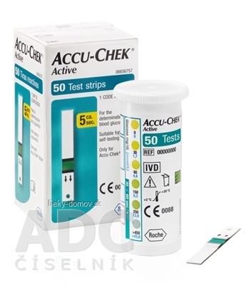 ACCU-CHEK Active Glucose 50 testovacie prúžky do glukomera 1x50 ks