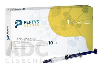 PEPTYS Regain roztok peptidov PEP-110 z kolagénu injekcia predplnená 1 mg/ml, nízkomolekulárne peptidy (LWP) 1x10 ml