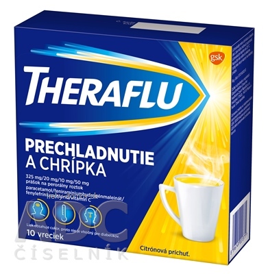 THERAFLU PRECHLADNUTIE A CHRÍPKA plo por (4-vrst.vre.PET/LDPE/Al/LDPE) 1x10 ks