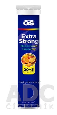 GS Extra Strong Multivitamin s minerálmi tbl eff príchuť pomaranč 20+5 (25 ks)