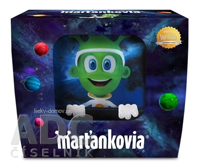 WALMARK Marťankovia GUMMY Xmas pack s Eachinaceou 50 ks + Emoji 50 ks + desiatová taštička, 1x1 set