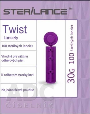 TWIST LANCETY STERILANCE 100 KS